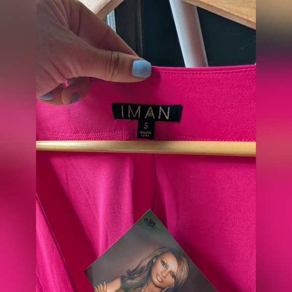 199.IMAN Pink Sleeveless V-Neck Sundress - Picture 2 of 4